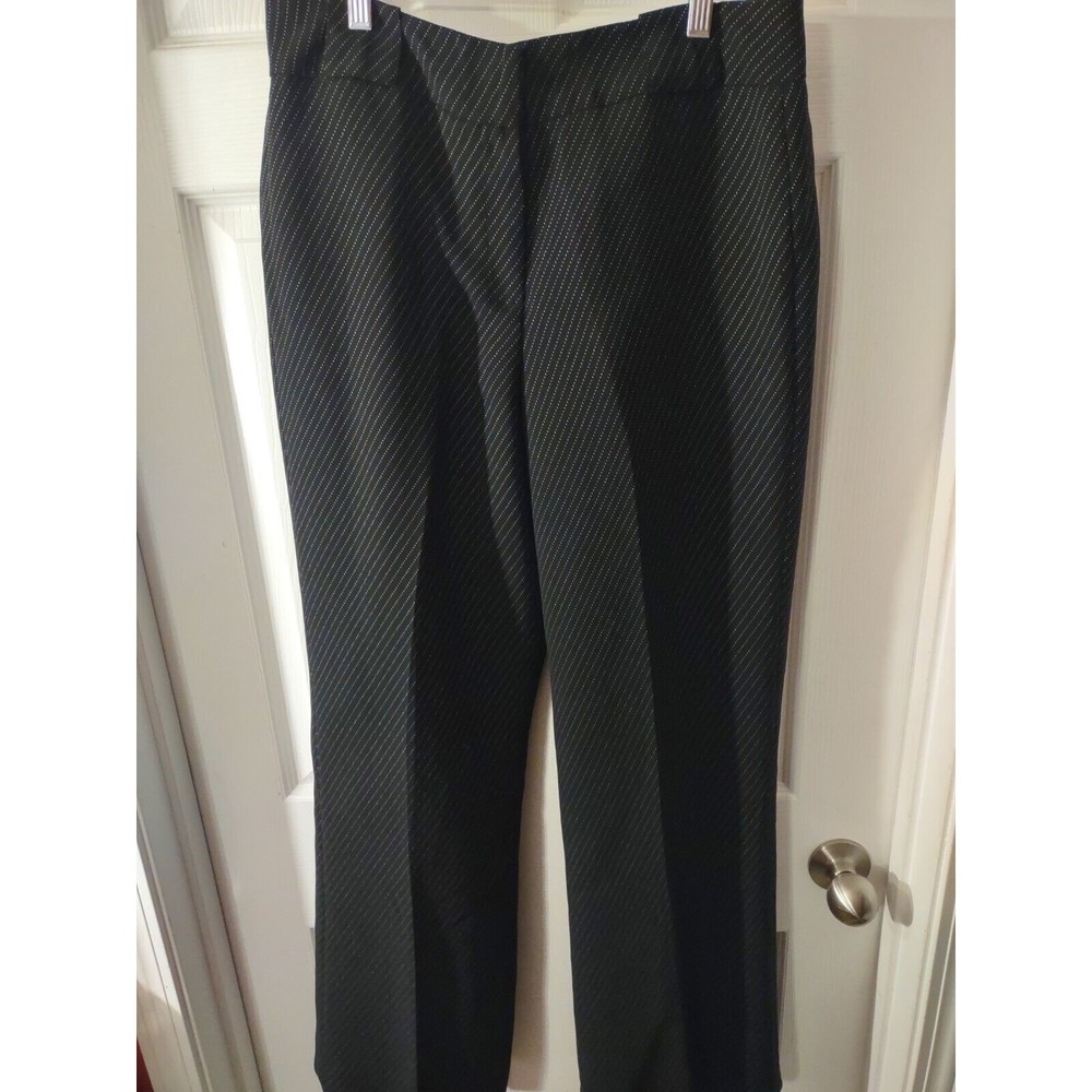 Pret A Porter Suits Pants Size 10 Black And White "Missing 1 Clasp" - Picture 2 of 9